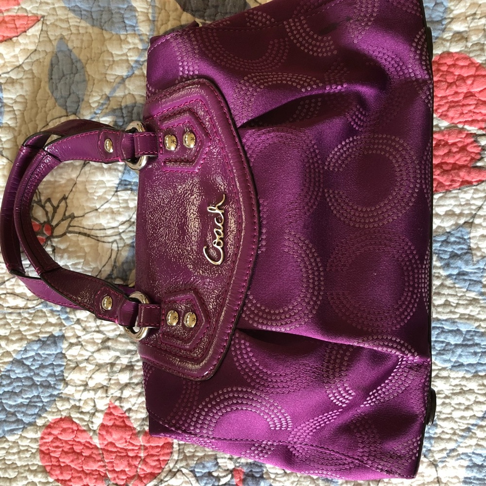 Coach purse magenta